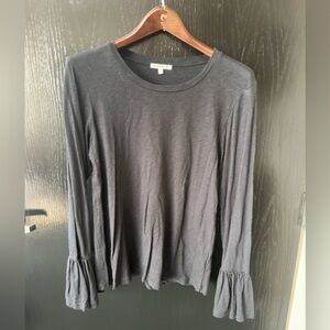 Sundry Black T-Shirt with bell sleeve